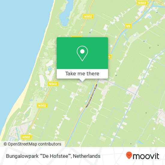 Bungalowpark ""De Hofstee"" map