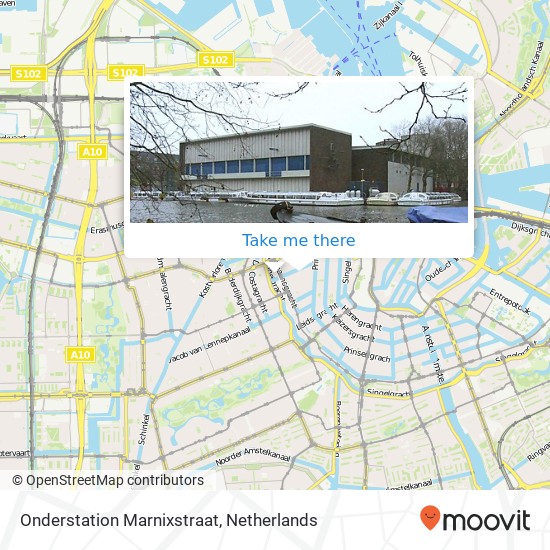 Onderstation Marnixstraat map