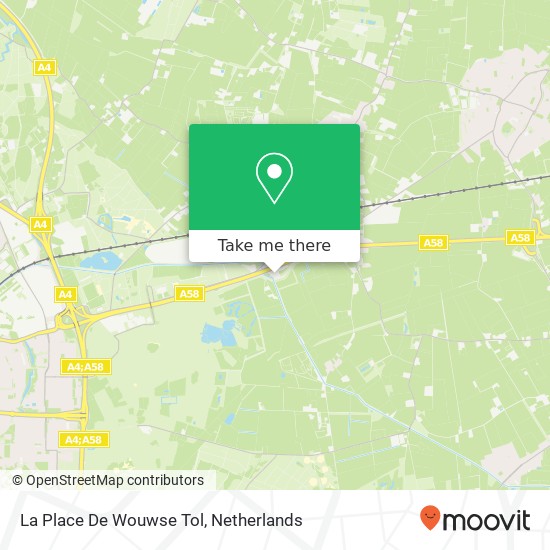 La Place De Wouwse Tol map