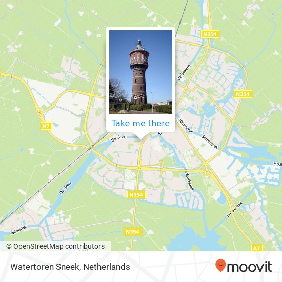 Watertoren Sneek Karte