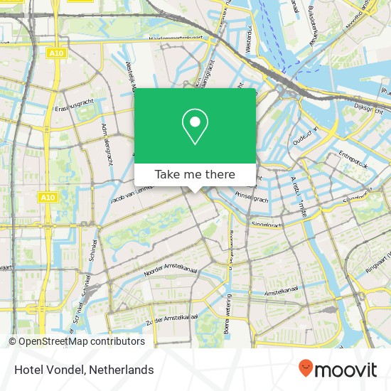 Hotel Vondel map