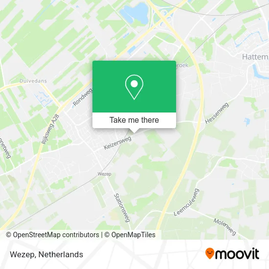 Wezep map