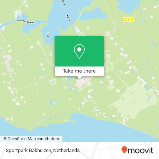 Sportpark Bakhuizen map