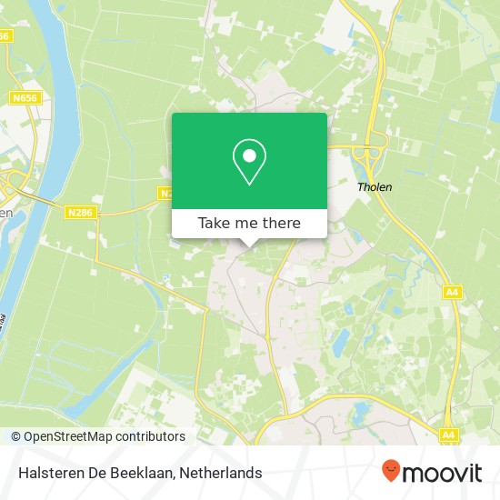 Halsteren De Beeklaan map