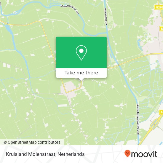 Kruisland Molenstraat map