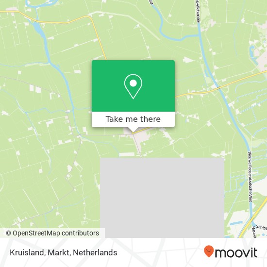 Kruisland, Markt map