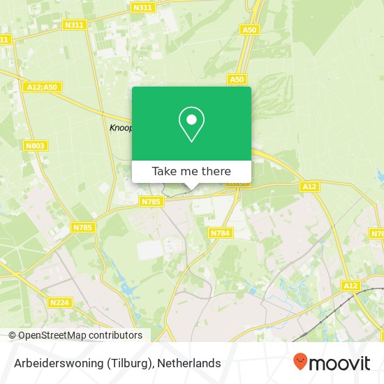 Arbeiderswoning (Tilburg) Karte