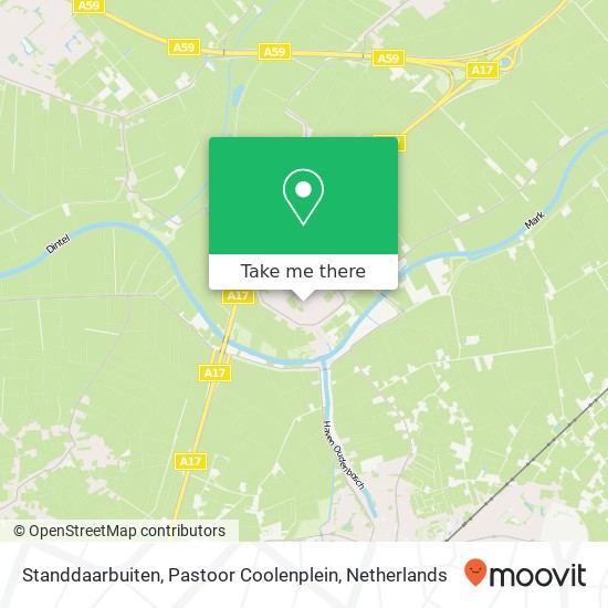 Standdaarbuiten, Pastoor Coolenplein map