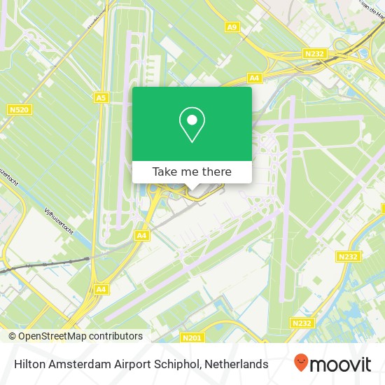 Hilton Amsterdam Airport Schiphol Karte