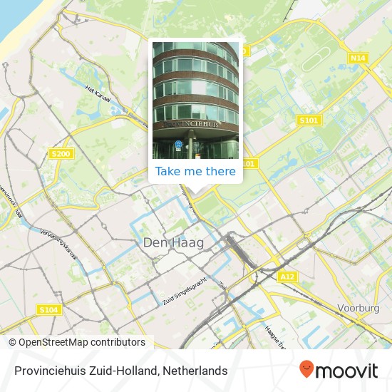 Provinciehuis Zuid-Holland map