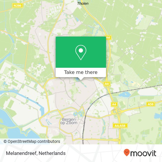 Melanendreef map