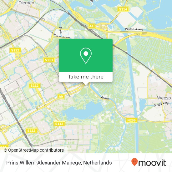 Prins Willem-Alexander Manege map