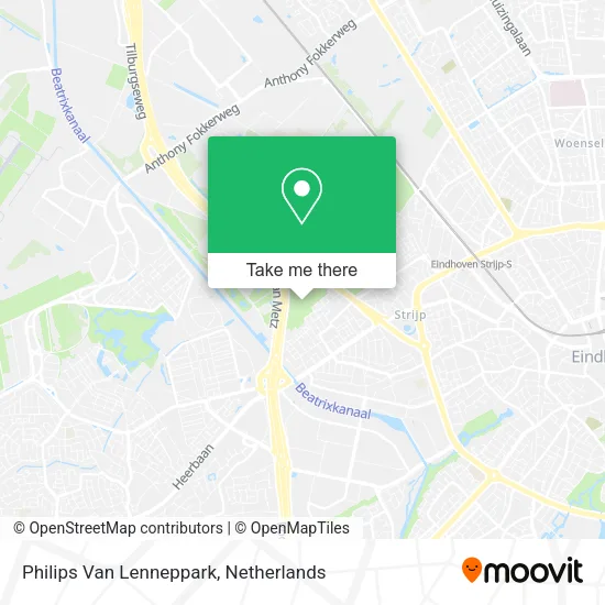Philips Van Lenneppark map