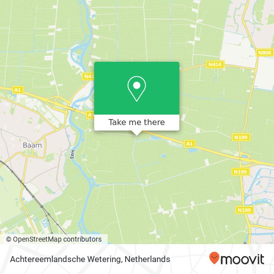 Achtereemlandsche Wetering map