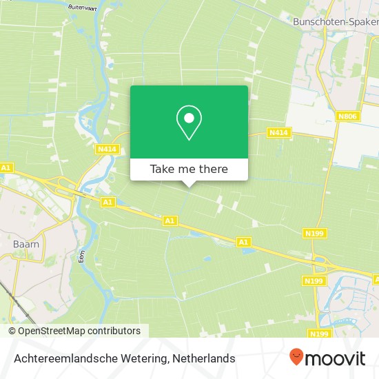 Achtereemlandsche Wetering map