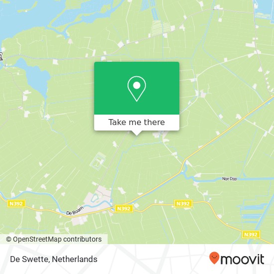 De Swette map