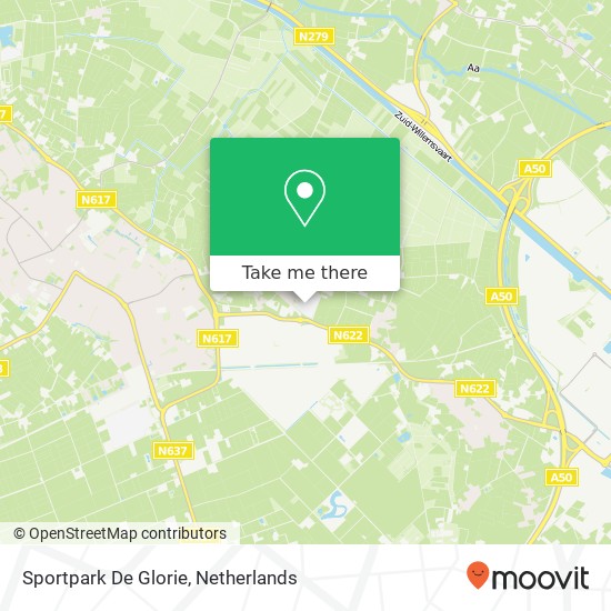 Sportpark De Glorie map