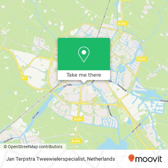 Jan Terpstra Tweewielerspecialist map