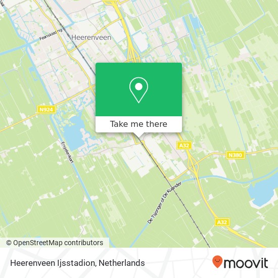 Heerenveen Ijsstadion map