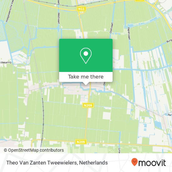 Theo Van Zanten Tweewielers map