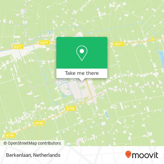 Berkenlaan, Berkenlaan, 7711 Nieuwleusen, Nederland Karte