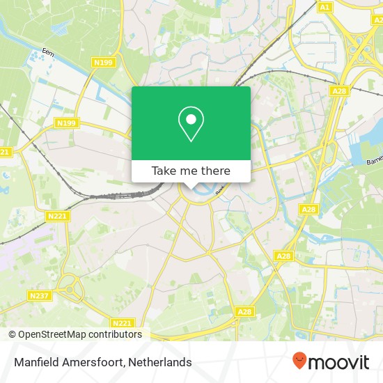 Manfield Amersfoort, Utrechtsestraat 8 Karte