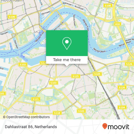 Dahliastraat 86, 3073 BE Rotterdam map