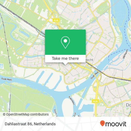 Dahliastraat 86, 3333 GK Zwijndrecht map