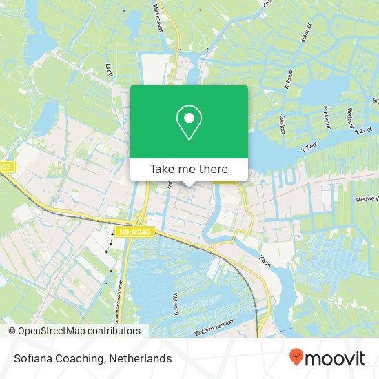 Sofiana Coaching, Kievitstraat 19 map