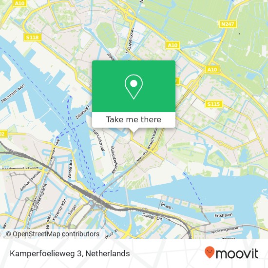 Kamperfoelieweg 3, 1032 HD Amsterdam Karte