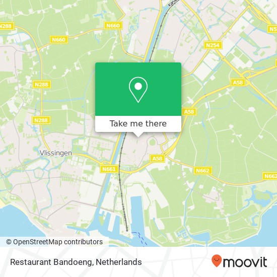 Restaurant Bandoeng, Kanaalstraat 53 map