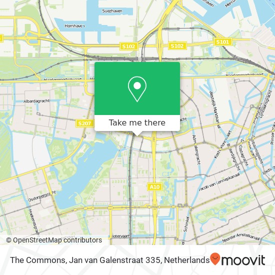 The Commons, Jan van Galenstraat 335 map