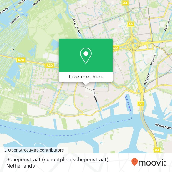 Schepenstraat (schoutplein schepenstraat), 3131 JZ Vlaardingen map