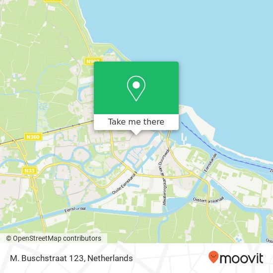 M. Buschstraat 123, M. Buschstraat 123, 9934 GJ Delfzijl, Nederland Karte