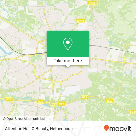 Attention Hair & Beauty, Brinkstraat 78 map