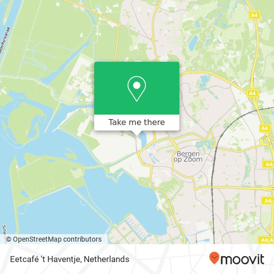 Eetcafé 't Haventje, Vermuidenweg 4 map