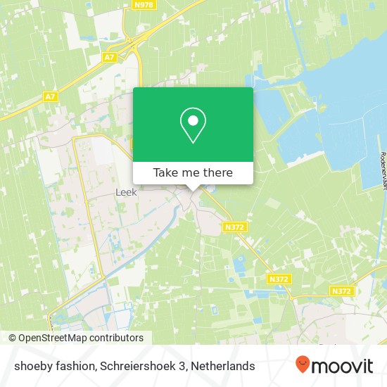 shoeby fashion, Schreiershoek 3 map