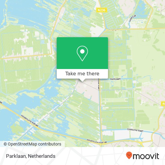 Parklaan, 1241 CL Kortenhoef map