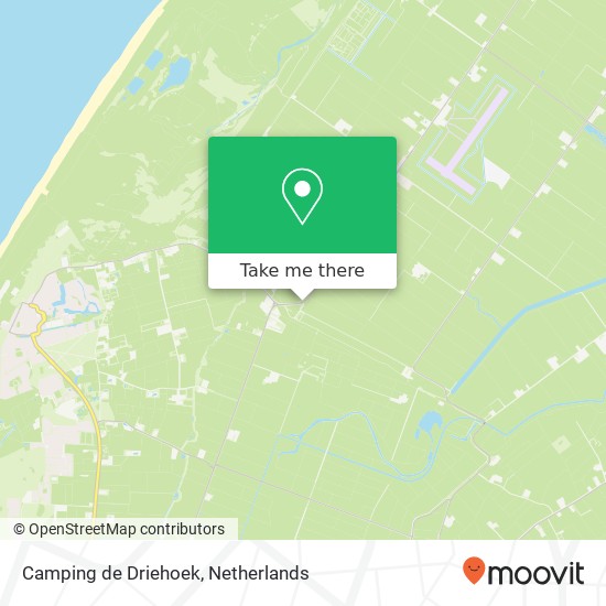 Camping de Driehoek map