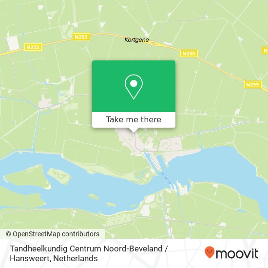 Tandheelkundig Centrum Noord-Beveland / Hansweert, Hoofdstraat 77 map