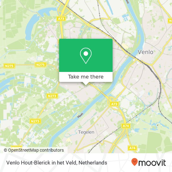 Venlo Hout-Blerick in het Veld map