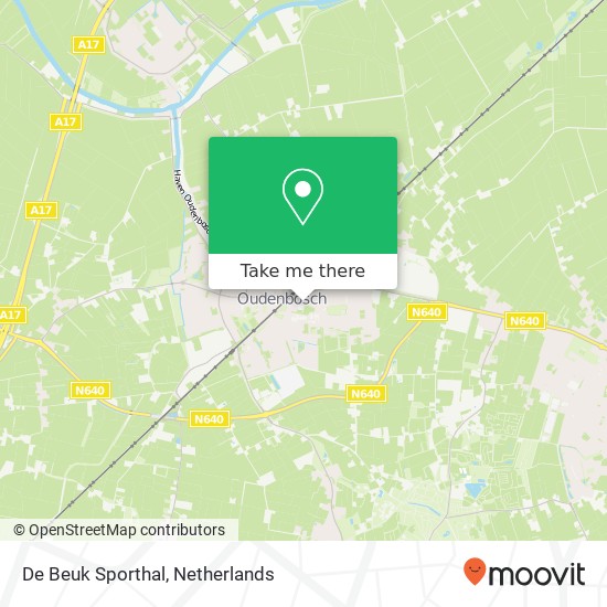 De Beuk Sporthal, Beukenlaan 4 map