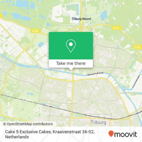 Cake 5 Exclusive Cakes, Kraaivenstraat 36-02 map