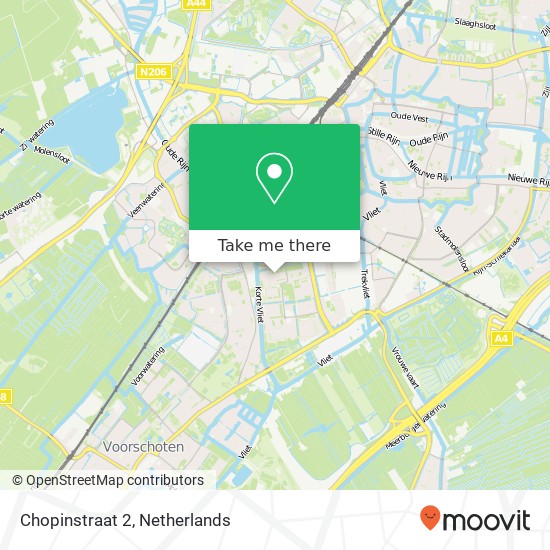 Chopinstraat 2, 2324 WZ Leiden map