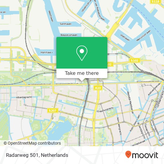 Radarweg 501, 1043 NZ Amsterdam map