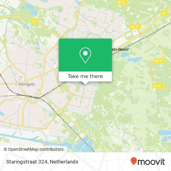 Staringstraat 324, 7552 LG Hengelo Karte