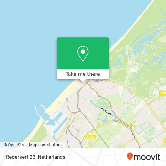 Rederserf 23, 2586 KL Scheveningen Karte