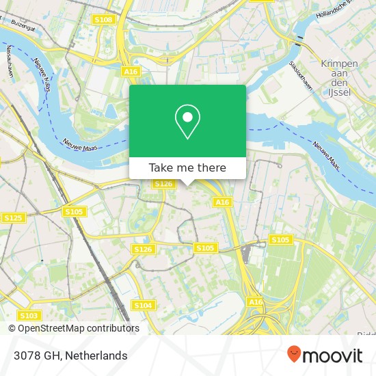 3078 GH, 3078 GH Rotterdam, Nederland Karte