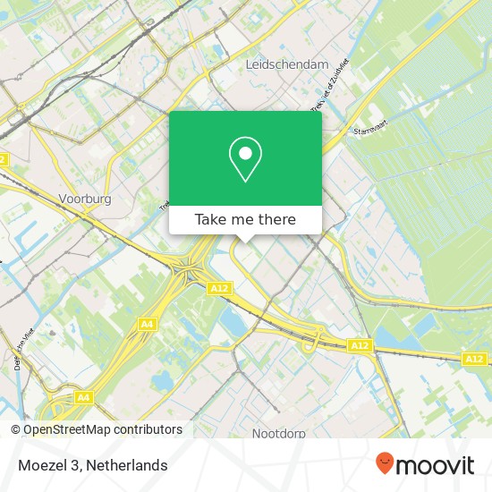 Moezel 3, 2491 CV Den Haag map