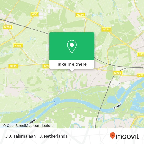 J.J. Talsmalaan 18, 6862 BZ,6862 BZ Oosterbeek map